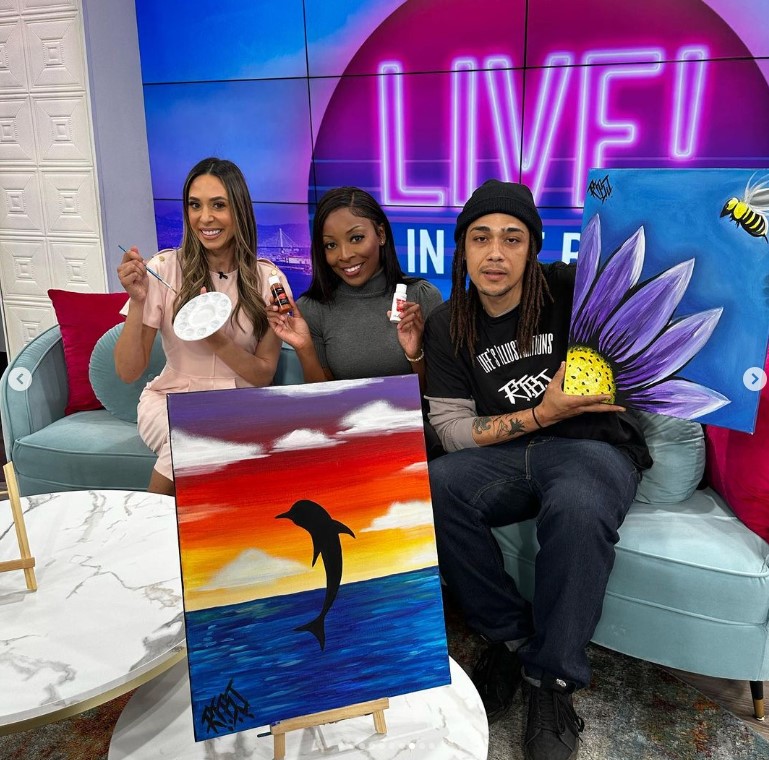 Paint&amp;Sip on LIVE in the Bay TV
